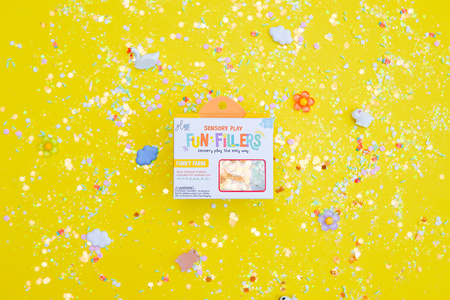Glo Pals - FARMA Fun Fillers Wkład, figurki, brokaty do słoików, zabaw sensorycznych