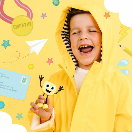Glo Pals,  Postać do kąpieli Alex - zestaw z dwie kostkami sensorycznymi