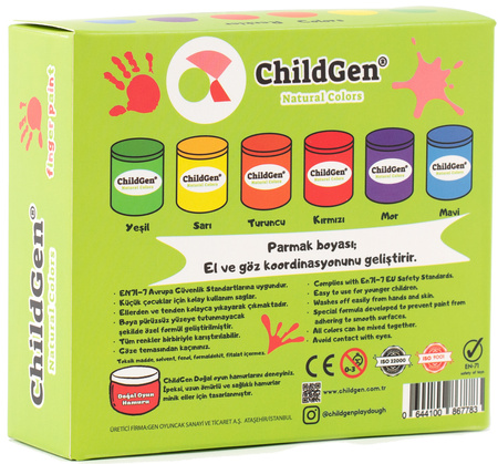 ChildGen Washable Finger Paint Set