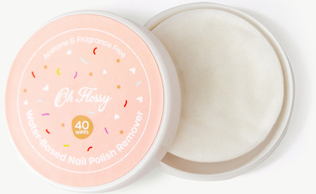 Oh Flossy Water-Based Nail Polish Remover Wipes