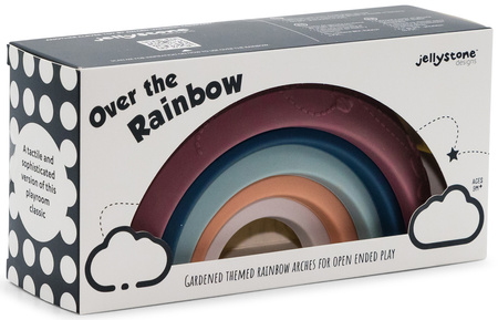 Jellystone, Tęcza sensoryczna Over the rainbow Earth, 5 elementów, kolory ziemi