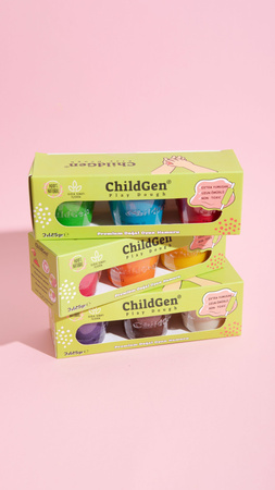 ChildGen Natural Playdough - Trio ( green, blue and red)