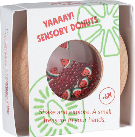Petit Boum, Sensory Rattle, Watermelon