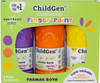 ChildGen Washable Finger Paint 3x 350ml- YELLOW-ORANGE-PURPLE