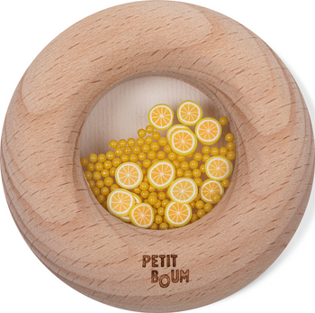 Petit Boum, Drewniana grzechotka sensoryczna, Cytryna