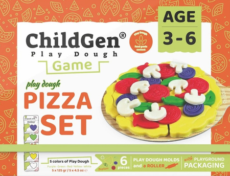 ChildGen Natural Playdough - Pizza Set