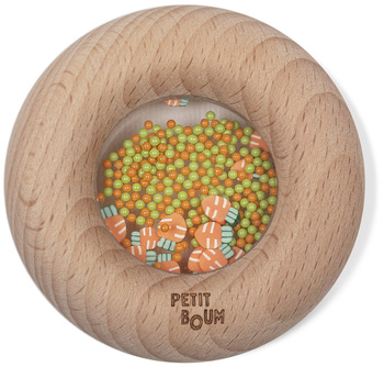 Petit Boum, Drewniana grzechotka sensoryczna, Marchewki