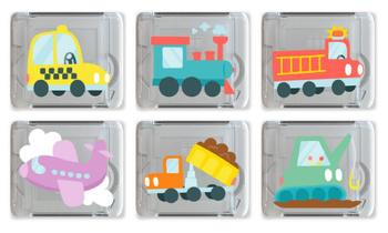 Glo Pals, Light-Up Sensory Cubes – Cars Edition – Bath Toy