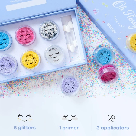 Oh Flossy Kids Under the Sea Glitter Set