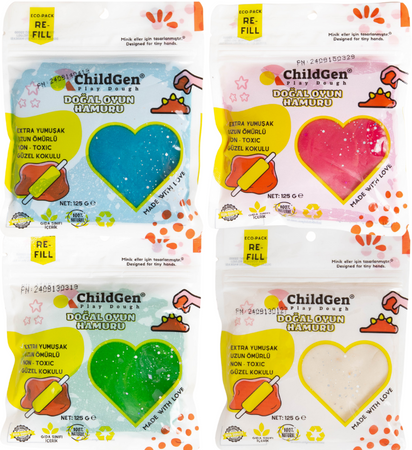 ChildGen Natural Playdough - Glitter Set