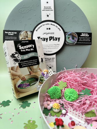 Jellystone, Zestaw sensoryczny Zaczarowany Ogród, wkład do tacki sensorycznej Play Tray
