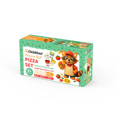 ChildGen, PAW PALS Pizzeria Rafi zestaw kreatywny 4 ciastoliny, foremki, mata
