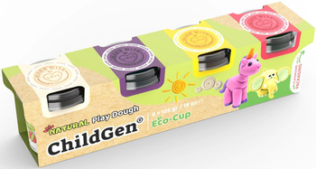 PLAY DOUGH ECOCUP 4 PCS - UNICORNS