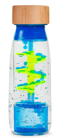 Petit Boum, sensory bottle, two-phase MOVE Spiral Blue