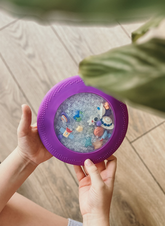 Jellystone, Sensoryczny dysk z figurkami A-Ku-Ku! Peekaboo, motyw Galaktyka