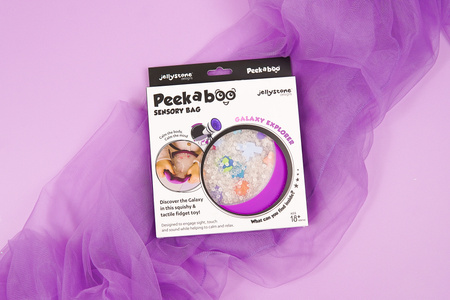 Jellystone, Sensoryczny dysk z figurkami A-Ku-Ku! Peekaboo, motyw Galaktyka