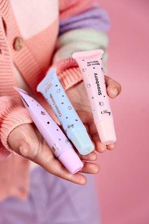 Oh Flossy Individual Natural Lip Gloss STRAWBERRY