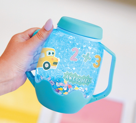 Glo Pals, ABC Sensory Set, Sensory Jar with Magical Fillers and Stickers