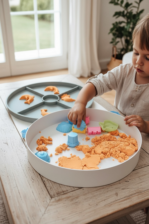 Jellystone, Tacka sensoryczna Play Tray Sage 2w1 pojemnik kolor zielony