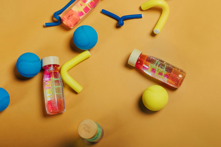 Petit Boum, sensory bottle, two-phase MOVE Spiral Pink