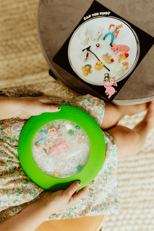 Jellystone, Sensoryczny dysk z figurkami A-Ku-Ku! Peekaboo, motyw Farma