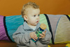 Petit Boum, sensory bottle, two-phase MOVE Spiral Blue