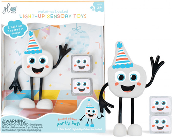 Glo Pals, OUTLET Postać do kąpieli Party Pal - zestaw z dwiema kostkami sensorycznymi świecącymi w wodzie