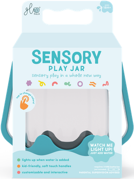 Glo Pals, Słoik sensoryczny do napełnienia wodą, kolor niebieski